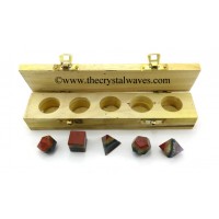 7 Chakra Bonded 5 Pc Geometry Set With Wooden Box